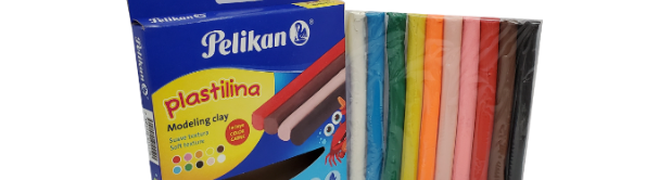 Plastilina Pelikan Jumbo x 10 Colores - polipapel